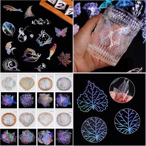 cnmg 360 قطعة من ملصقات الراتنج الثلاثية الأبعاد ملصقات ثلاثية الأبعاد لامعة مجموعة ملصقات بريق ثلاثية الأبعاد ملصقات لامعة شفافة ملصقات ثلاثية الأبعاد لامعة لزجاجة المياه سجل القصاصات DIY جراب الهاتف in Kuwait