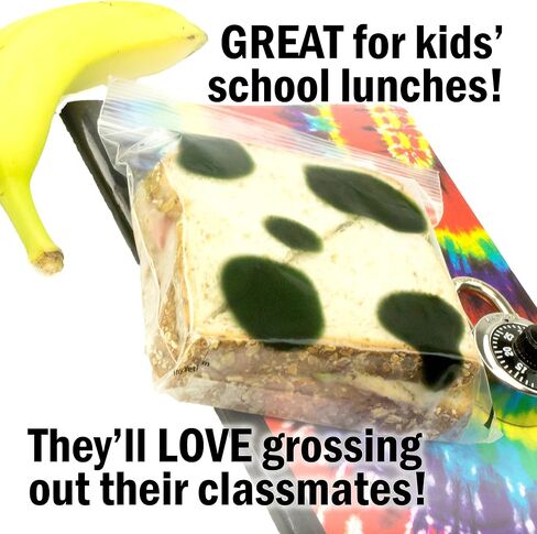 ويتي ييتي اكياس ساندويتشات مزيفة من 40 قطعة لحماية هوجي الخاص بك! كل حقيبة بسحاب مضادة للسرقة وآمنة للطعام تبدو متعفنة لدرء مغيري الثلاجة في العمل! مقالب غداء مرحة او هدية هفوة للرجال او الاطفال! in Kuwait