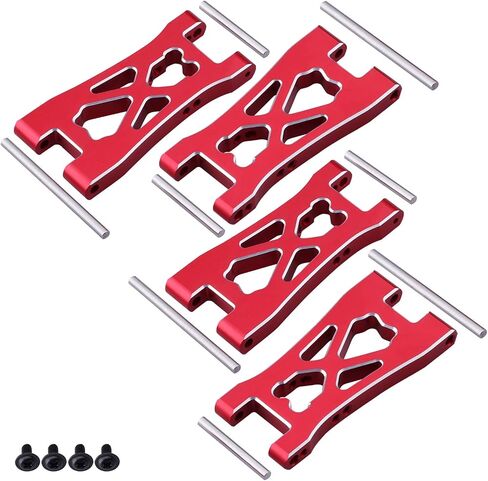 أذرع تعليق سفلية أمامية وخلفية من الألومنيوم من Hobbypark لأجزاء ترقية 1/10 Redcat Blackout XTE، تناسب XBE SC Pro، استبدل BS213-007 / BLH-0002GM (4 عبوات) (أزرق داكن) in Kuwait