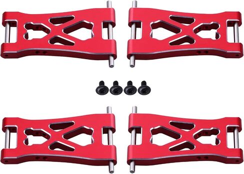 أذرع تعليق سفلية أمامية وخلفية من الألومنيوم من Hobbypark لأجزاء ترقية 1/10 Redcat Blackout XTE، تناسب XBE SC Pro، استبدل BS213-007 / BLH-0002GM (4 عبوات) (أزرق داكن) in Kuwait