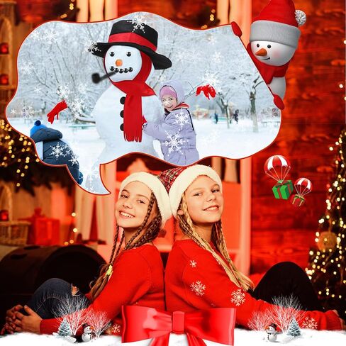 42 قطعة مجموعة صنع تزيين رجل الثلج عيد الميلاد مجموعة فستان رجل الثلج عطلة الشتاء في الهواء الطلق ألعاب أطفال زينة عيد الميلاد (نمط أنيق) in Kuwait