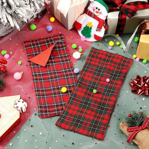 4 Pieces Christmas Elf Sleeping Bags Red Plaid Elf Doll Sleeping Bag for Elf Doll Christmas Decorations Elf Doll Accessory (Doll is Not Included) in Saudi Arabia