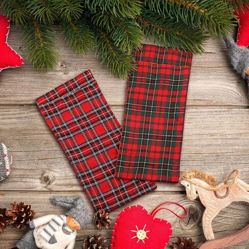 4 Pieces Christmas Elf Sleeping Bags Red Plaid Elf Doll Sleeping Bag for Elf Doll Christmas Decorations Elf Doll Accessory (Doll is Not Included) in Saudi Arabia
