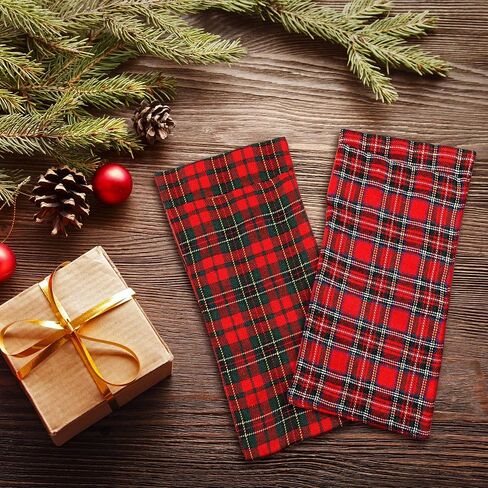 4 Pieces Christmas Elf Sleeping Bags Red Plaid Elf Doll Sleeping Bag for Elf Doll Christmas Decorations Elf Doll Accessory (Doll is Not Included) in Saudi Arabia