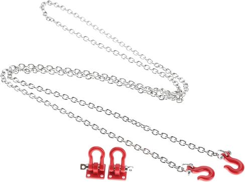 خطاف سحب على شكل حرف U من Luqeeg، سلسلة خطاف سحب RC لسيارات Rc بمقياس 1/10، أجزاء تجميع معدنية لسلسلة مقطورة لسيارة زاحفة التسلق Rc in Kuwait