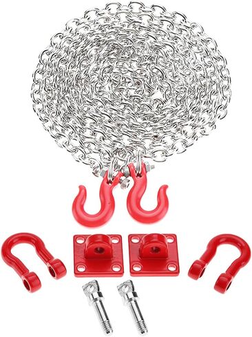 خطاف سحب على شكل حرف U من Luqeeg، سلسلة خطاف سحب RC لسيارات Rc بمقياس 1/10، أجزاء تجميع معدنية لسلسلة مقطورة لسيارة زاحفة التسلق Rc in Kuwait