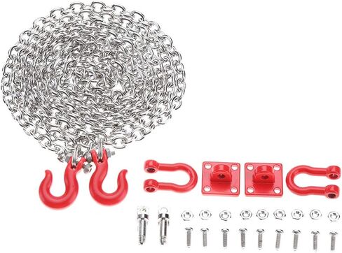 خطاف سحب على شكل حرف U من Luqeeg، سلسلة خطاف سحب RC لسيارات Rc بمقياس 1/10، أجزاء تجميع معدنية لسلسلة مقطورة لسيارة زاحفة التسلق Rc in Kuwait