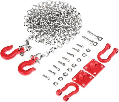 خطاف سحب على شكل حرف U من Luqeeg، سلسلة خطاف سحب RC لسيارات Rc بمقياس 1/10، أجزاء تجميع معدنية لسلسلة مقطورة لسيارة زاحفة التسلق Rc in Kuwait