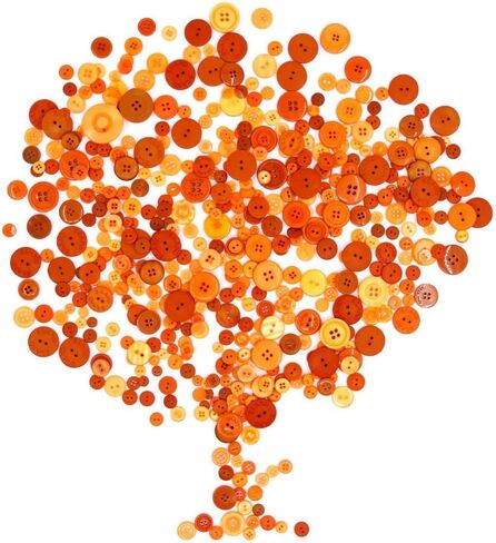 Rustark 650Pcs Resin Buttons Favorite Findings Basic Buttons 2 and 4 Holes Craft Buttons for Arts, DIY Crafts, Decoration, Sewing - Sizes Range from 0.28 to 1.18 Inch (Pink) in Saudi Arabia