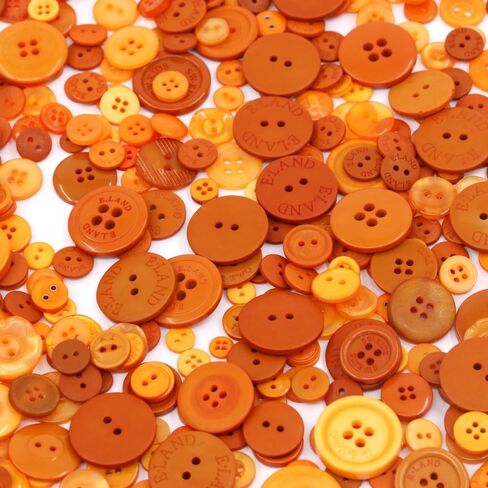 Rustark 650Pcs Resin Buttons Favorite Findings Basic Buttons 2 and 4 Holes Craft Buttons for Arts, DIY Crafts, Decoration, Sewing - Sizes Range from 0.28 to 1.18 Inch (Pink) in Saudi Arabia