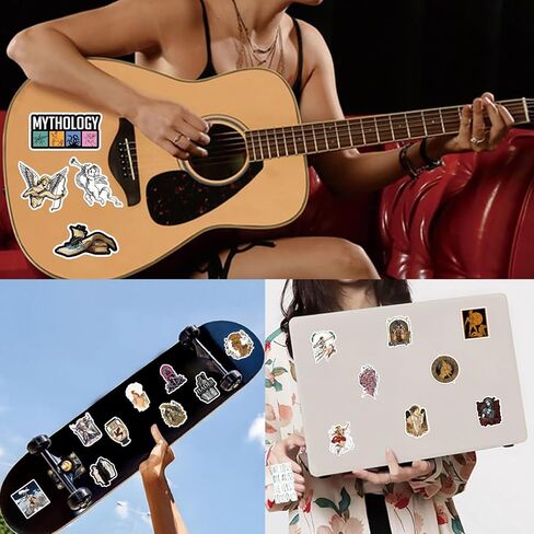 50 قطعة من ملصقات الاسطورة اليونانية من الفينيل المقاوم للماء لزجاجة المياه واللابتوب والنوت بوك والجوال ولوح التزلج والامتعة للاطفال والمراهقين والبنات والبالغين in Kuwait