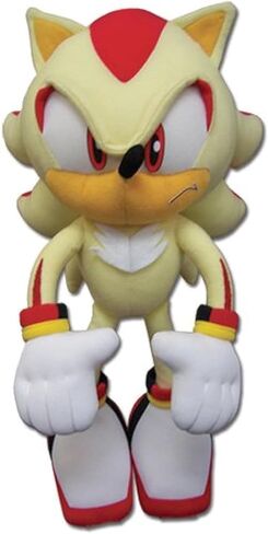 GE Animation Great Eastern GE-52631 Sonic The Hedgehog Super Shadow Stuffed Plush, 12" in Saudi Arabia