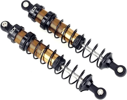 LCX Racing 1/10th RC Crawler Car 2PCS 100mm Metal Suspension Shock Absorber Damper for Traxxas TRX4 TRX6 Axial SCX10 SCX10 II SCX10 III Redcat Gen8 HPI in Saudi Arabia