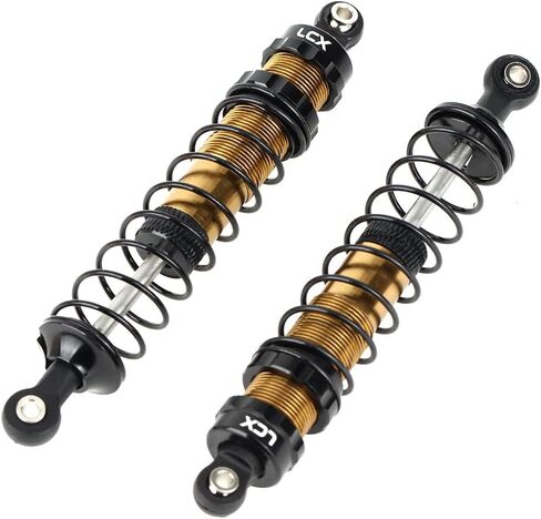 LCX Racing 1/10th RC Crawler Car 2PCS 100mm Metal Suspension Shock Absorber Damper for Traxxas TRX4 TRX6 Axial SCX10 SCX10 II SCX10 III Redcat Gen8 HPI in Saudi Arabia