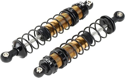 LCX Racing 1/10th RC Crawler Car 2PCS 100mm Metal Suspension Shock Absorber Damper for Traxxas TRX4 TRX6 Axial SCX10 SCX10 II SCX10 III Redcat Gen8 HPI in Saudi Arabia