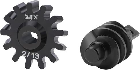 مجموعة معدات دي جيه اكس الصلب المتصلب 2/13T Overdrive OD لملحقات قطع غيار السيارات 1/24 RC SCX24 Gladiator Bronco C10 JLU Deadbolt B17 in Kuwait