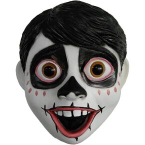 Coco Movie Miguel Latex Mask Cosplay Costume Halloween Party Props White