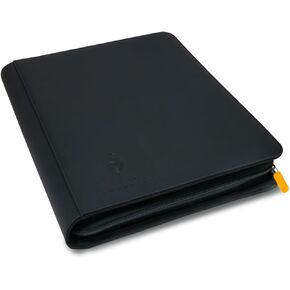 Card Guardian - Toploader 9 Pocket Premium Binder with Zipper for 360 Cards - Side Loaded Pockets - Compatible with Sports and Trading Cards TCG (Black) in Kuwait