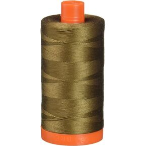 aurifil a1050 – 2372 سادة 50wt 1422yds داكن MAKO خيوط قطنية عتيق ذهبي