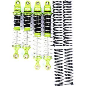 صدمات أمامية وخلفية من سبيكة RCAWD لـ Losi 1/10 Baja Rey 4WD Shock 1/10 Hammer Rey U4 Rock Racer Red