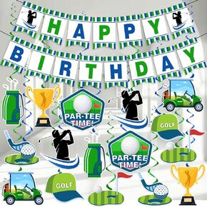 Football Banner, Football Party Decorations Include Football Party Banner and Hanging Swirl, Football Party Decorations Supplies