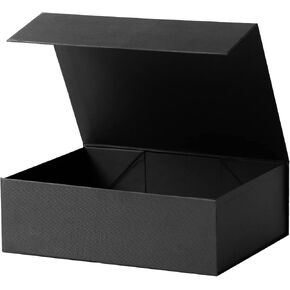 صندوق هدايا كبير مقاس 12.9 بوصة مع غطاء مغناطيسي لعيد الأم، وهدايا عيد الميلاد (كبير جدًا، أسود) in Kuwait