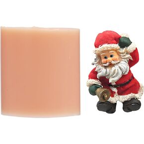 WOPODI Santa Claus Silicone Candle Molds 3D Christmas Santa Claus Handmade Soap Mold Epoxy Resin Casting Mould for Making Beeswax Lotion Bar Crayon Wax Plaster Aromatherapy Cake Toppere Decorating in Kuwait