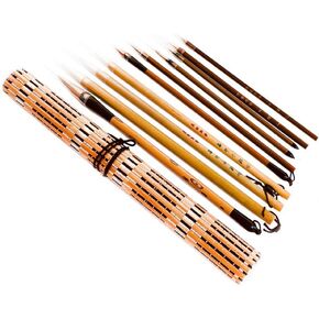 Chinese Brush, Writing Brush for Professional Calligraphy Kanji Japanese Sumi-e Drawing (10-Pieces Set) in Saudi Arabia