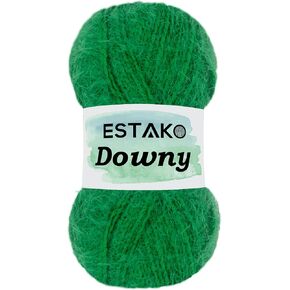 Estako Downy 40% أكريليك ممتاز و60% بولي أميد ناعم DK - خيوط صوفية خفيفة #3 للحياكة والحياكة 3.52 أونصة (100 جرام) 267 ياردة (245 م) (8630 - أرجواني) in Kuwait