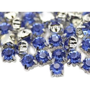 Allstarco 6 مم SS30 الياقوت مخيط على كريستال ديامانتي حجر الراين خرز مونتي للخياطة والحرف اليدوية صناعة المجوهرات زينة فستان الزفاف 100 قطعة in Kuwait