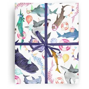 REVEL & Co Romantic Pastel Floral Folded Wrapping Paper, 2 feet x 10 feet Folded gift wrap with dainty flowers in Kuwait