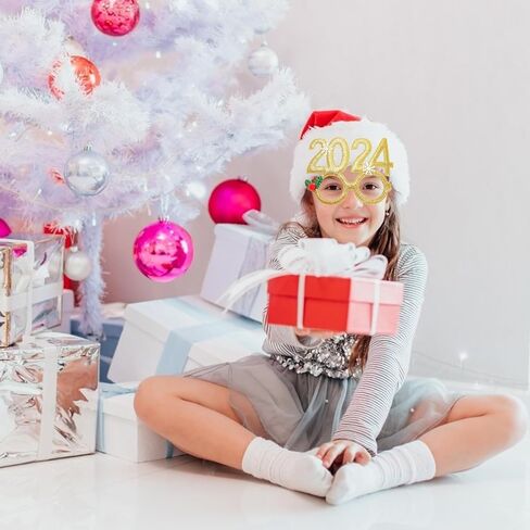 12 قطعة من زينة حفلات الكريسماس اللامعة من ليستنمان لحفلات عيد الميلاد المجيد، 2021 زي مرح لحفلات العين في عيد الميلاد، أنماط متنوعة in Kuwait