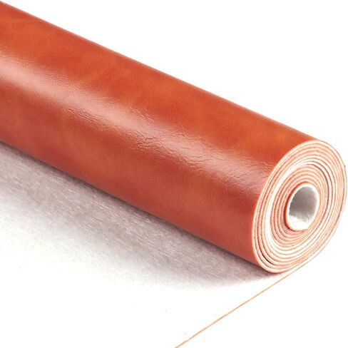Smooth Solid Color Black Faux Leather Roll 12"X53"(30cmX135cm), Material for Making Crafting,Making Handicrafts,Leather Earrings, Bows, DIY Sewing (Black) in Saudi Arabia