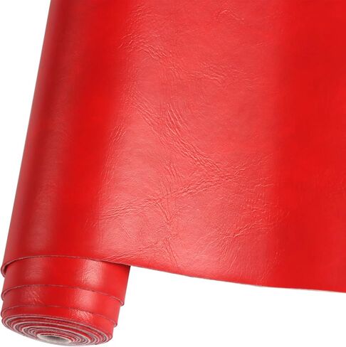 Smooth Solid Color Black Faux Leather Roll 12"X53"(30cmX135cm), Material for Making Crafting,Making Handicrafts,Leather Earrings, Bows, DIY Sewing (Black) in Saudi Arabia