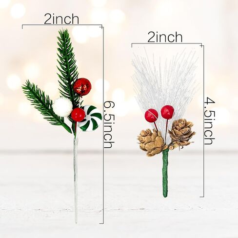 6 قطع من Asikkon مصنوعات التوت الاصطناعي سيقان التوت الأحمر لعيد الميلاد المزيف التوت الشتوي الدائم الخضرة فرع التوت ديكور للديكور DIY إكليل عيد الميلاد الحرفي in Kuwait