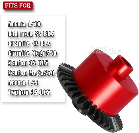 جزء ترقيات الترس التفاضلي و13T الرئيسي لـ Arrma 1/10 Granite 3S BLX Senton 3S BLX Big Rock 3S BLX، ARRCat Steel #45 التفاضلي ومجموعة التروس الرئيسية 13T، أزرق داكن in Saudi Arabia