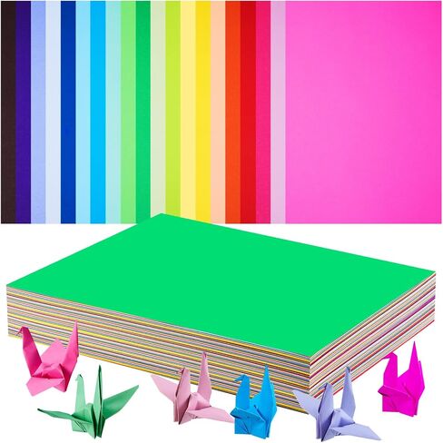 Henoyso 200 Sheet Construction Paper Bulk Assorted Colors Card Stock 9 x 12 Inch Art Classic Lightweight Paper DIY Craft for Kids Adults Drawing Scrapbook Classroom Christmas Party Supplies, 20 Colors in Saudi Arabia