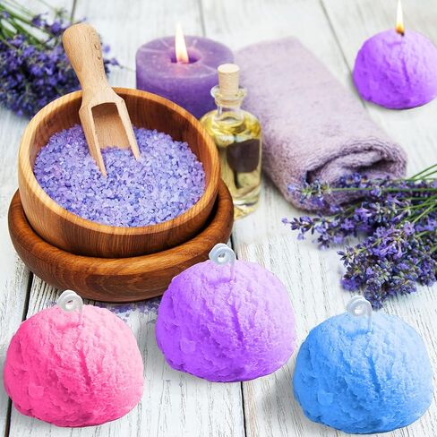 قوالب سيليكون على شكل كرة ايس كريم ثلاثية الابعاد من 4 قطع / قوالب شموع من السيليكون / قالب صابون دائري كبير لصنع الشموع بخاصية اطلاق الروائح العلاجية والصابون اليدوي واذابة الشمع in Kuwait