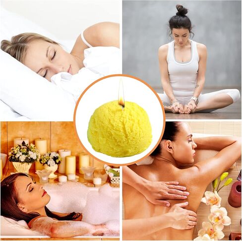 قوالب سيليكون على شكل كرة ايس كريم ثلاثية الابعاد من 4 قطع / قوالب شموع من السيليكون / قالب صابون دائري كبير لصنع الشموع بخاصية اطلاق الروائح العلاجية والصابون اليدوي واذابة الشمع in Kuwait