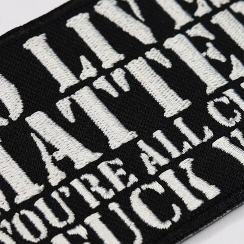 Iron-on Patch No Lives Matter - You're All c*NTS - fu*k You Patches for All Fabrics | Funny Quote Sticker to Iron on for Clothing and Backpacks | Biker Fabric Applique | 2.95X1.96 in in Kuwait
