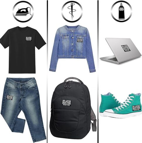 Iron-on Patch No Lives Matter - You're All c*NTS - fu*k You Patches for All Fabrics | Funny Quote Sticker to Iron on for Clothing and Backpacks | Biker Fabric Applique | 2.95X1.96 in in Kuwait