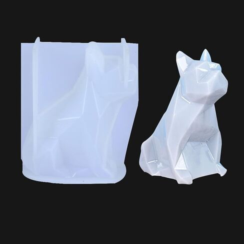 FineInno Bulldog Shape Resin Mold, 3D Animal Silicone Mold for Epoxy Resin,Dog Art Casting Mold for DIY Resin Craft,Soap, Clay,Candle,Home Decor in Saudi Arabia