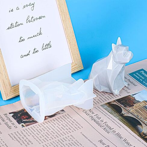 FineInno Bulldog Shape Resin Mold, 3D Animal Silicone Mold for Epoxy Resin,Dog Art Casting Mold for DIY Resin Craft,Soap, Clay,Candle,Home Decor in Saudi Arabia