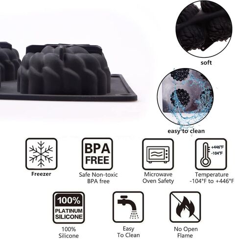 قوالب سيليكون بتصميم زهرة سانتا انا (ZH103) in Kuwait