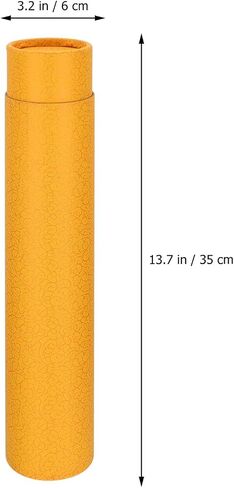 Kraft Document Tube Holder - Telescoping Drafting Tube for Prints, Posters & Artworks - Orange in Saudi Arabia
