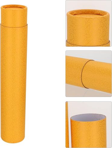 Kraft Document Tube Holder - Telescoping Drafting Tube for Prints, Posters & Artworks - Orange in Saudi Arabia