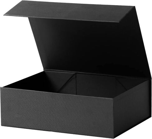 صندوق هدايا كبير مقاس 12.9 بوصة مع غطاء مغناطيسي لعيد الأم، وهدايا عيد الميلاد (كبير جدًا، أسود) in Kuwait