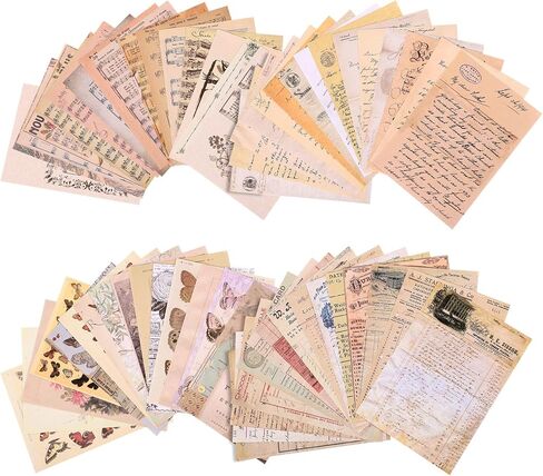 240 Pcs Vintage Scrapbooking Paper, 4 Theme 6x4" Vintage Journaling Scrapbooking Paper for Scrapbooking Journals Junk Journal Planners in Kuwait