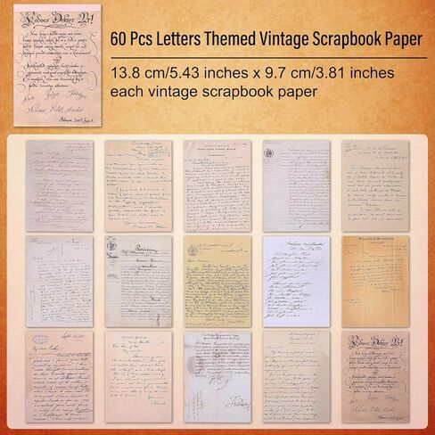 240 Pcs Vintage Scrapbooking Paper, 4 Theme 6x4" Vintage Journaling Scrapbooking Paper for Scrapbooking Journals Junk Journal Planners in Kuwait
