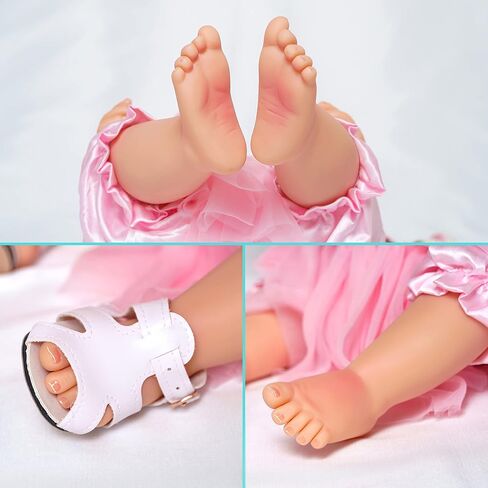 MNMJ Lifelike Reborn Baby Dolls - 22-inch Soft Body Realistic Newborn Baby Dolls Silicone Full Body Real Life Baby Dolls with Feeding Kit Toys Accessories for Ages 3+ Year Old Girls or Collection in Saudi Arabia